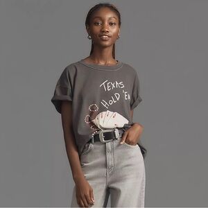 Anthropologie Girl Dangerous Texas Hold ‘Em Graphic Tee Size: S